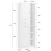 Armoire salle de bain SoBuy BZR104-W blanche – vue globale en situation