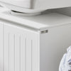 SoBuy BZR108-II-W Meuble sous Colonne Lavabo avec 2 Portes – 60×30×60 cm, Charge 30 kg, MDF E1, Blanc