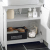 SoBuy BZR108-W Meuble sous Lavabo avec 2 Portes – 60×30×60 cm, Charge 30 kg, MDF E1, Blanc