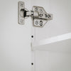 SoBuy BZR121-W Meuble Bas de Salle de Bain avec 2 Portes et Étagères Réglables – L70×P35×H90 cm, Charge 70 kg, MDF, Blanc