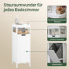 SoBuy BZR122-W Armoire à Linge avec Sac Abattant et Étagère Ouverte – L30×P30×H90 cm, Charge 15 kg, MDF, Blanc