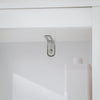 SoBuy BZR123-W Colonne Salle de Bain avec Panier à Linge Amovible et 2 Étagères Ouvertes – L30×P30×H145 cm, Charge 20 kg, MDF et Bambou, Blanc
