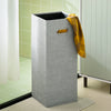 SoBuy BZR137-GR Colonne Salle de Bain Vert et Blanc 167 cm avec Sac à Linge Pliable, Porte, Étagère Réglable et Compartiment Ouvert – Pieds Métal, 30 cm de Profondeur