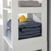 SoBuy BZR14-W Meuble Colonne de Salle de Bain Étagère Debout Armoire Haute Étagère de Rangement à 6 Niveaux - L30cm x P30cm x H139cm