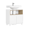 SoBuy BZR148-W Meuble Sous Lavabo de Salle de Bain, Meuble Sous Vasque à 2 Portes