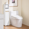 SoBuy BZR151-W Meuble de Salle de Bain Ultra-Étroit avec Étagère Réglable et Tiroir Repositionnable – L20×P20×H96 cm, Charge 30 kg, PB/MDF E1, Blanc