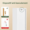 SoBuy BZR151-W Meuble de Salle de Bain Ultra-Étroit avec Étagère Réglable et Tiroir Repositionnable – L20×P20×H96 cm, Charge 30 kg, PB/MDF E1, Blanc