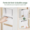 SoBuy BZR151-W Meuble de Salle de Bain Ultra-Étroit avec Étagère Réglable et Tiroir Repositionnable – L20×P20×H96 cm, Charge 30 kg, PB/MDF E1, Blanc