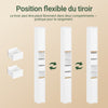 SoBuy BZR151-W Meuble de Salle de Bain Ultra-Étroit avec Étagère Réglable et Tiroir Repositionnable – L20×P20×H96 cm, Charge 30 kg, PB/MDF E1, Blanc
