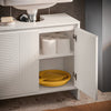 SoBuy BZR157-W Meuble sous Lavabo avec Étagères Ajustables, Résistant à l’Humidité, pour Salle de Bain et WC, Rangement Optimisé – L60×P30×H61 cm, MDF, Blanc