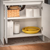 SoBuy BZR157-W Meuble sous Lavabo avec Étagères Ajustables, Résistant à l’Humidité, pour Salle de Bain et WC, Rangement Optimisé – L60×P30×H61 cm, MDF, Blanc