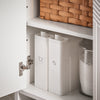 SoBuy BZR157-W Meuble sous Lavabo avec Étagères Ajustables, Résistant à l’Humidité, pour Salle de Bain et WC, Rangement Optimisé – L60×P30×H61 cm, MDF, Blanc
