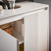 SoBuy BZR157-W Meuble sous Lavabo avec Étagères Ajustables, Résistant à l’Humidité, pour Salle de Bain et WC, Rangement Optimisé – L60×P30×H61 cm, MDF, Blanc