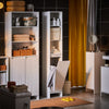 SoBuy BZR158-W Colonne Salle de Bain avec Panier à Linge et Étagères Réglables, Gain de Place, pour Salle de Bain et WC, Compact – L30×P30×H170 cm, MDF, Blanc