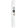 SoBuy BZR160-W Colonne Salle de Bain 20x180x20 cm, Petit Meuble Rangement WC, Meuble Salle de Bain avec Portes, Tiroir, Étagè