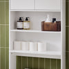 SoBuy BZR165-W Colonne Salle de Bain avec 3 Niveaux, pour Salle de Bain et WC, Rangement Optimisé, Design Fonctionnel, Usage Quotidien – L65×P20×H182 cm, Blanc