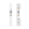 SoBuy BZR167-GW Meuble Colonne Salle de Bain, Armoire de Rangement Placard de Rangement Étroite, 1 Tiroir, 2 Portes et 5 Comp