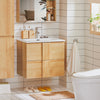 SoBuy BZR172-N Meuble sous Lavabo avec Deux tiroirs Meuble de RangementMeuble avec lavabo en céramique