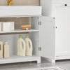 SoBuy BZR18-W Meuble sous Lavabo avec Étagère Réglable, Format Compact, pour Salle de Bain et WC, Rangement Optimisé, Pratique – L60×P29×H60 cm, MDF, Blanc