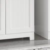 SoBuy BZR18-W Meuble sous Lavabo avec Étagère Réglable, Format Compact, pour Salle de Bain et WC, Rangement Optimisé, Pratique – L60×P29×H60 cm, MDF, Blanc