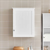 SoBuy BZR19-W Armoire Murale Salle de Bain avec Étagères Réglables, pour Salle de Bain et WC, Rangement Optimisé, Usage Quotidien – L40×P23×H52 cm, Bois, Blanc