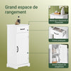 SoBuy BZR207-W Colonne de Salle de Bain avec Tiroir, Étagères Réglables et Placard – L42×P30×H93 cm, Charge 37 kg, MDF E1, Blanc