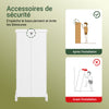 SoBuy BZR207-W Colonne de Salle de Bain avec Tiroir, Étagères Réglables et Placard – L42×P30×H93 cm, Charge 37 kg, MDF E1, Blanc