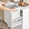 SoBuy BZR213-W Meuble Salle de Bain avec 3 Paniers à Linge – 2 Paniers Amovibles, Tri du Linge, Gain de Place, 78×38×90 cm, Blanc