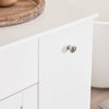 SoBuy BZR214-W Colonne Salle de Bain avec Panier à Linge et 1 Tiroir, pour Salle de Bain et WC, Rangement Optimisé, Design Fonctionnel – L78×P38×H90 cm, Blanc