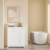 SoBuy BZR214-W Colonne Salle de Bain avec Panier à Linge et 1 Tiroir, pour Salle de Bain et WC, Rangement Optimisé, Design Fonctionnel – L78×P38×H90 cm, Blanc