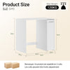 SoBuy BZR229-W Meuble Lave-Linge avec Porte et Tiroir Coulissant – Armoire de Buanderie Encastrable – 90×60×88 cm, Blanc