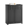 SoBuy BZR33-II-SCH Meuble Salle de Bain avec Panier à Linge Armoire de Rangement 2 Tiroirs et Grande Capacité Sacs à Linge, I