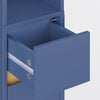 SoBuy BZR34-II-B Colonne Bleue Design – Meuble WC Ultra-Fin 20 cm, Décoratif, 180 cm