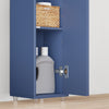 SoBuy BZR34-II-B Colonne Bleue Design – Meuble WC Ultra-Fin 20 cm, Décoratif, 180 cm