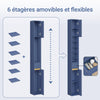 SoBuy BZR34-II-B Colonne Bleue Design – Meuble WC Ultra-Fin 20 cm, Décoratif, 180 cm