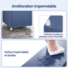 SoBuy BZR34-II-B Colonne Bleue Design – Meuble WC Ultra-Fin 20 cm, Décoratif, 180 cm