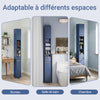 SoBuy BZR34-II-B Colonne Bleue Design – Meuble WC Ultra-Fin 20 cm, Décoratif, 180 cm