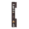 SoBuy BZR34-II-BR Colonne Salle de Bain Ultra-Étroite 20×20×180 cm – 1 Tiroir, 2 Portes, 5 Compartiments, Brun