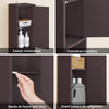 SoBuy BZR34-II-BR Colonne Salle de Bain Ultra-Étroite 20×20×180 cm – 1 Tiroir, 2 Portes, 5 Compartiments, Brun