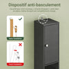SoBuy BZR34-II-SCH Colonne Salle de Bain Étroite 20 cm – Gain de Place, Noir