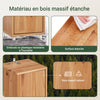 SoBuy BZR34-II-SH Colonne Salle de Bain Ultra-Étroite en Pin Massif, 4 Étagères Réglables et Tiroir, Anti-Basculement – Charge 25 kg – 20×20×180 cm, Bois