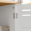 SoBuy BZR41-W Meuble Salle de Bain avec Étagères Réglables, Format Compact, Gain de Place, Usage Polyvalent, Rangement Optimisé – L60×P30×H82 cm, MDF, Blanc