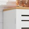 SoBuy BZR41-W Meuble Salle de Bain avec Étagères Réglables, Format Compact, Gain de Place, Usage Polyvalent, Rangement Optimisé – L60×P30×H82 cm, MDF, Blanc