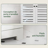 SoBuy BZR41-W Meuble Salle de Bain avec Étagères Réglables, Format Compact, Gain de Place, Usage Polyvalent, Rangement Optimisé – L60×P30×H82 cm, MDF, Blanc