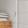 SoBuy BZR43-W Colonne Salle de Bain avec Porte à Lames, Gain de Place, pour Salle de Bain et WC, Rangement Optimisé, Compact – L40×P30×H160 cm, Bois, Blanc