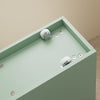 SoBuy BZR54-II-GR Meuble Salle de Bain à Roulettes, 3 Tiroirs et Niche Ouverte, Slim 23cm, Charge 40kg – 65x23x82 cm