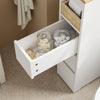 Prévente SoBuy BZR54-K-W Meuble WC Rangement 20 cm – 3 Tiroirs, Étagère Mobile, Roulettes Discrètes, Anti-Basculement – 60×20×82 cm, Blanc