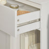 SoBuy BZR66-W Meuble Salle de Bain avec Panier à Linge Amovible, 1 Tiroir et 2 Étagères – Rangement Compact Blanc – 66×37×95 cm