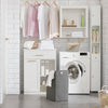 SoBuy BZR66-W Meuble Salle de Bain avec Panier à Linge Amovible, 1 Tiroir et 2 Étagères – Rangement Compact Blanc – 66×37×95 cm