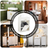 SoBuy BZR66-W Meuble Salle de Bain avec Panier à Linge Amovible, 1 Tiroir et 2 Étagères – Rangement Compact Blanc – 66×37×95 cm